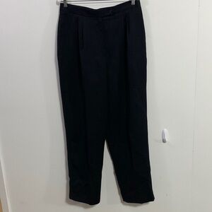 Black lined and pleated dress pants, Sz 16, very nice condition
